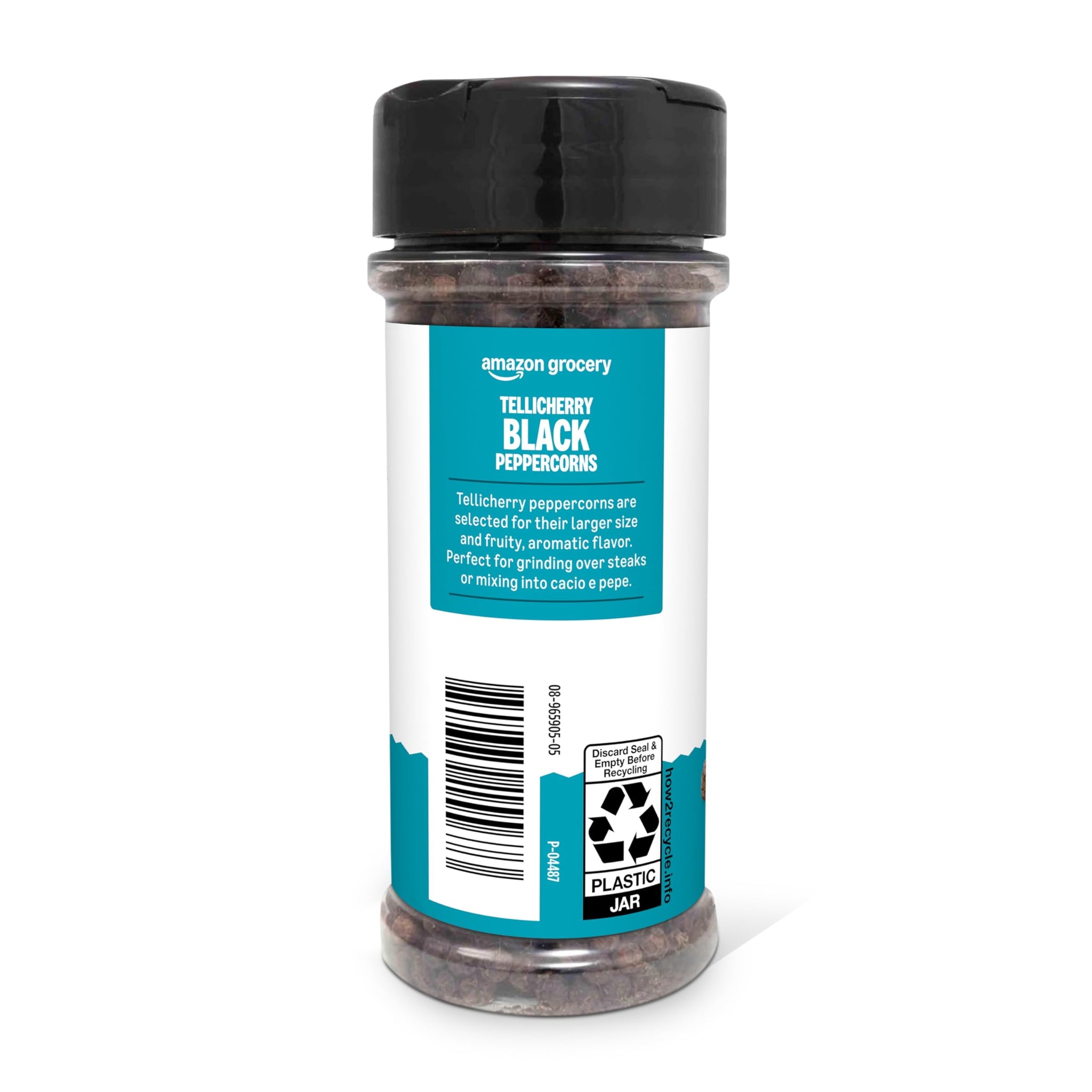 Amazon Grocery, Tellicherry Whole Black Peppercorns, 3.5 Oz