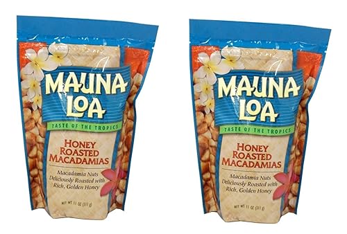 Mauna Loa Macadamias, LvxiRz 2 Pack (Honey Roasted)