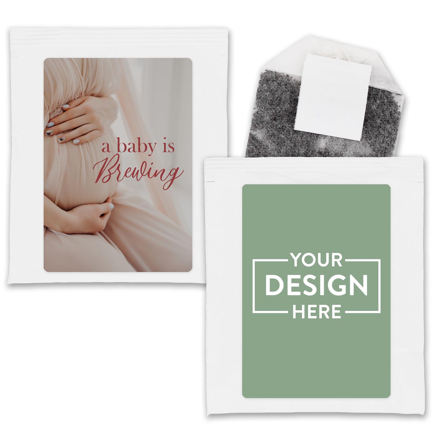 Personalized Tea Bags, Tea Wedding Favors, Bridal Shower Favors, Baby Shower Favors (Set of 30)