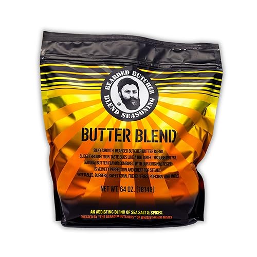 Bearded Butchers Butter Blend, 64 oz Bag (4 lbs) - Silky Smooth Butter Flavor for Chicken, Steak, Corn on the Cob, Grilled Cheese, and More - No MSG