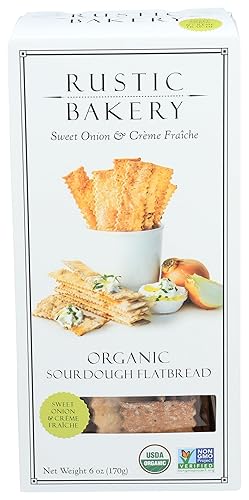 Rustic Bakery, Flatbread Onion Creme French, 6 Ounce