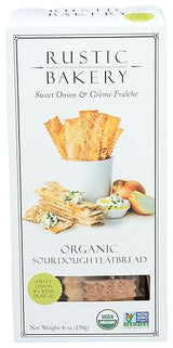 Rustic Bakery, Flatbread Onion Creme French, 6 Ounce