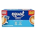 EQUAL 0 Calorie Sweetener, Aspartame and Acesulfame-K Sweetener Packets, Zero Calorie Sugar Alternative, Erythritol Free, 800 Ct (Pack of 1)
