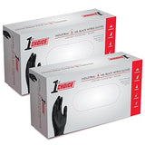 1st Choice Nitrile Gloves, Disposable, Latex-Free, Black, 6 Mil, for Mechanics, Cleaning, Automotive, X-Large, Box of 100