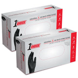 1st Choice Nitrile Gloves, Disposable, Latex-Free, Black, 6 Mil, for Mechanics, Cleaning, Automotive, Small, 2 Boxes of 100