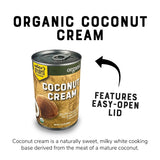 Organic Coconut Cream - NO GUAR GUM, Unsweetened, 20-22% Fat, 13.5 oz (12-Pack) | Nature’s Greatest Foods