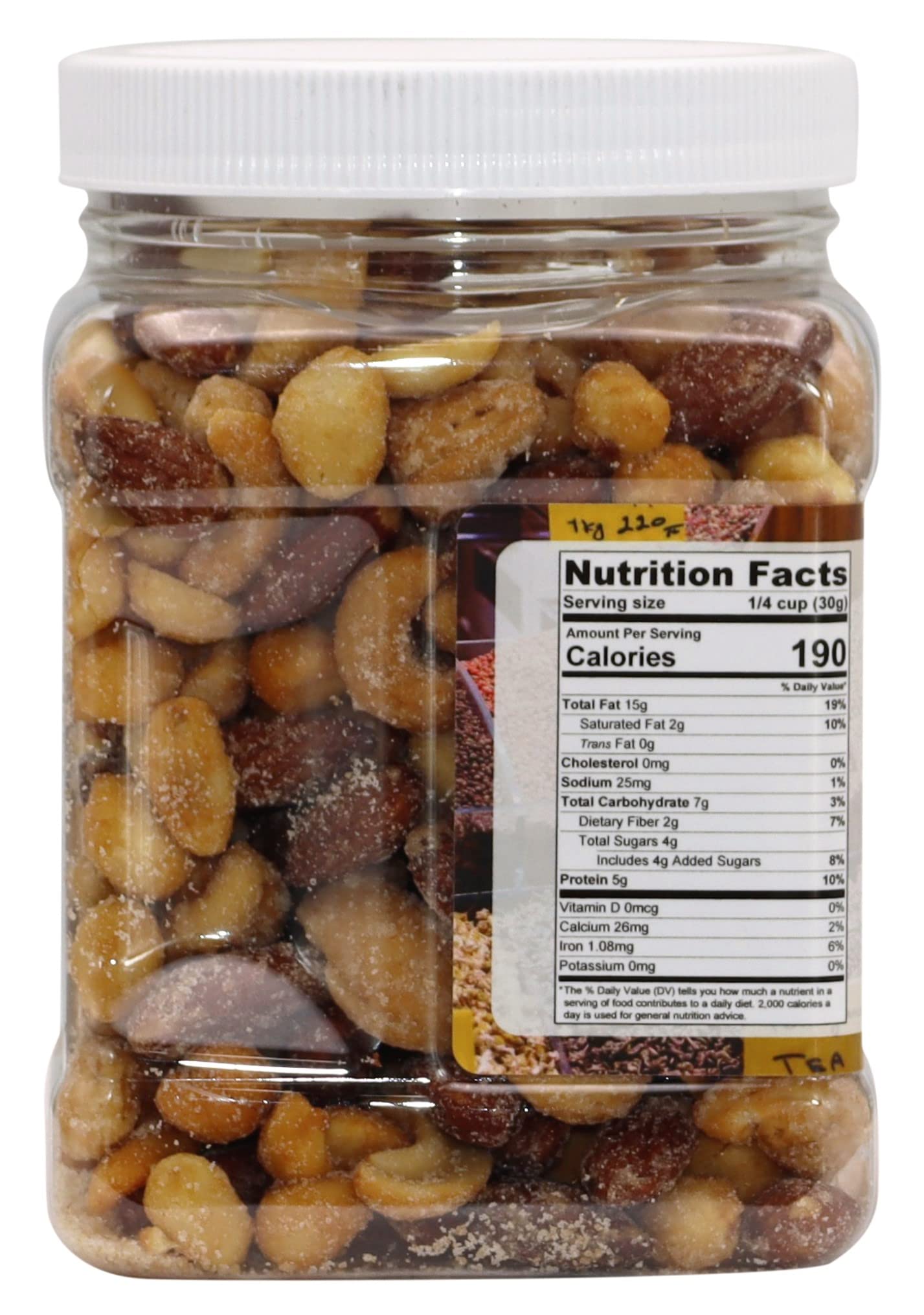 Honey Roasted Peanuts, Cashews, & Almond Mix - 1 LB Container