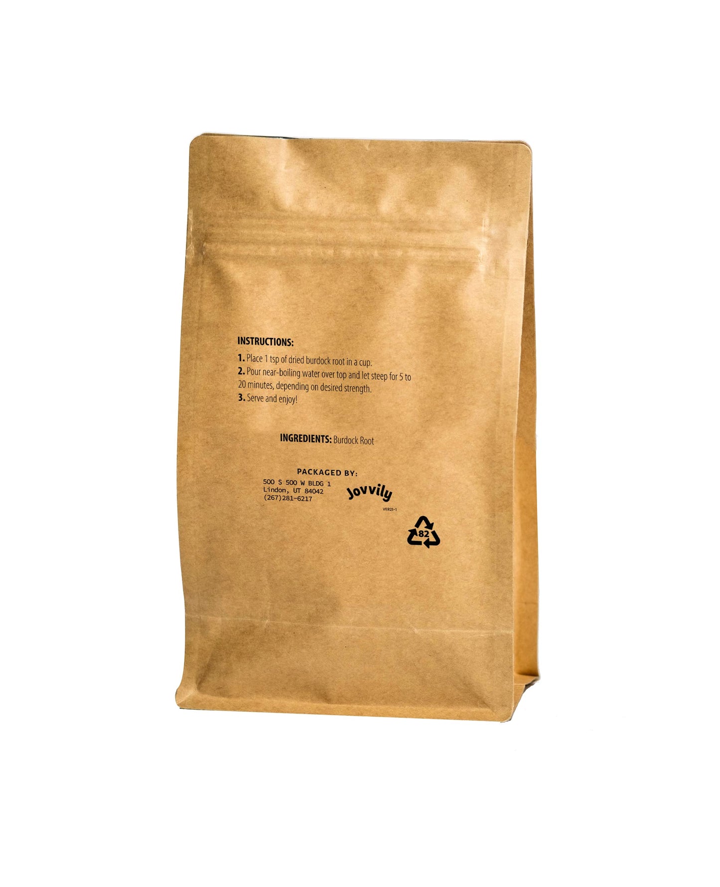 Jovvily Burdock Root - 8oz - Cut & Sifted - Herbal Tea - Caffeine Free