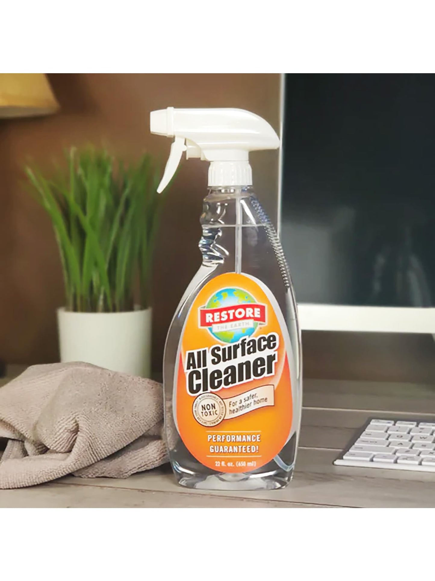 Restore Naturals All Surface Household Outdoor, Furniture, Car, Table Top, Tiles, Floor and Bathroom No Scrub Multi Use Cleaner - 22 fl. oz.
