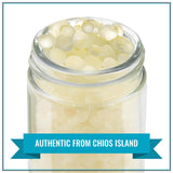 Krinos Greek Mastic Gum: Rich History, Piney Flavor, Culinary Treasure | Chios Island PDO Product, 17g jar