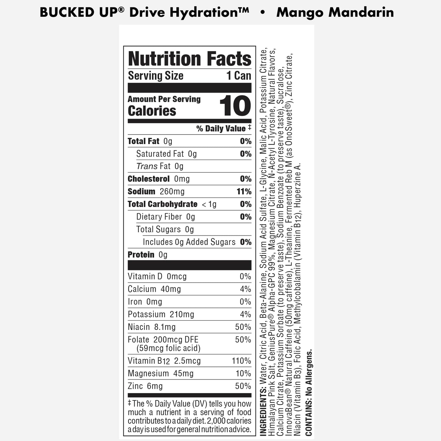 Drive Drink [Bryson] [Mango Mandarin] [12 CT]