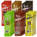 Primal Spirit Vegan Jerky - Sampler Pack, 10g. Plant Based Protein, Certified Non-GMO ("Classics" Thai Peanut, Mesquite Lime, Teriyaki, Hot & Spicy