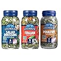 Litehouse Freeze-Dried Flavors Variety Herb Blend Pack, (Italian, Poultry, Salad Dressing Herb Blend,) - Organic Spice, Non-GMO, Gluten-Free - 3-Pack