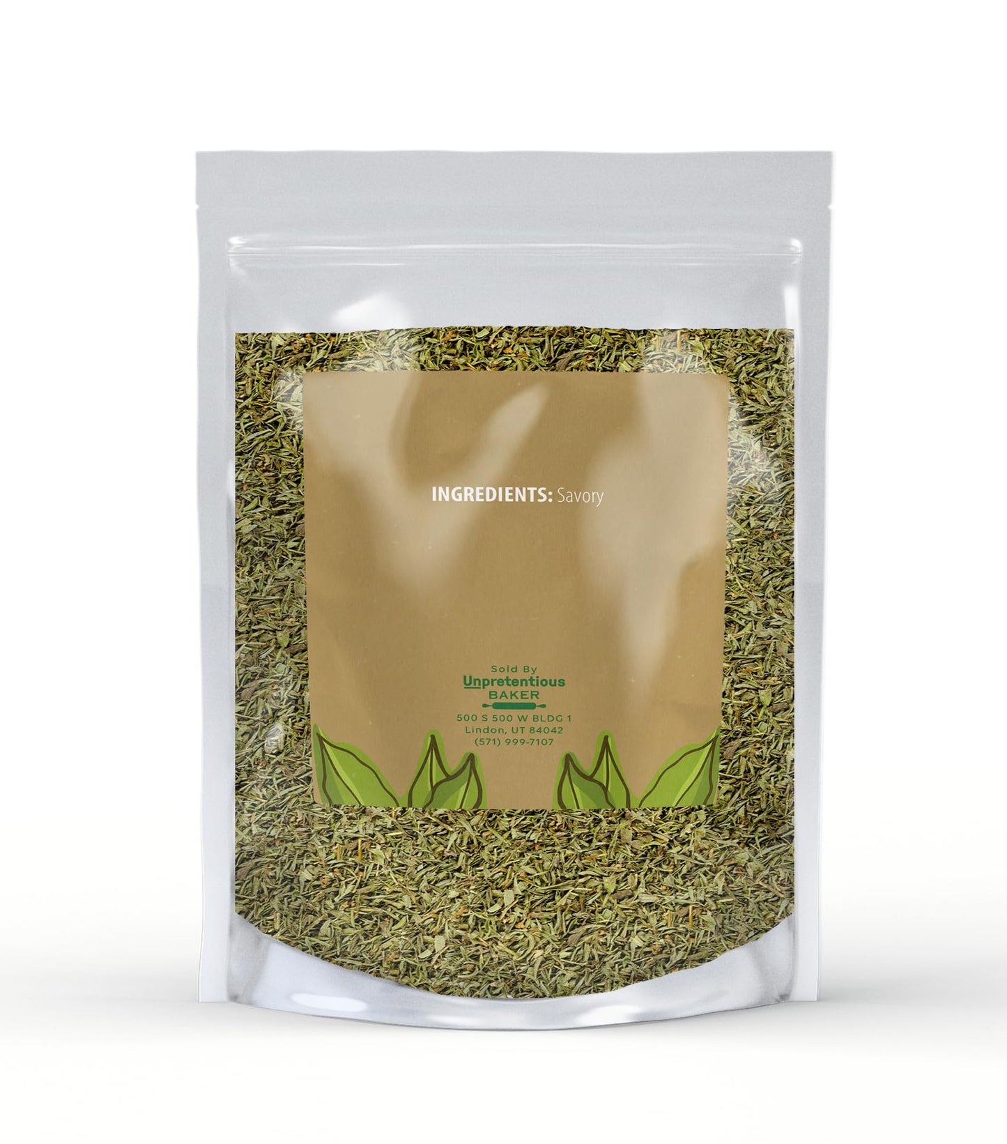 Unpretentious Savory, 4 oz, Cut & Sifted, Thyme-Like Flavor, Meat & Vegetables