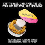 Opopop Gourmet Popcorn Gift Set - Variety 12-Pack Microwave Popcorn Kit, Collapsible Silicone Popcorn Popper, Gift Ready Packaging, Gluten Free Snacks