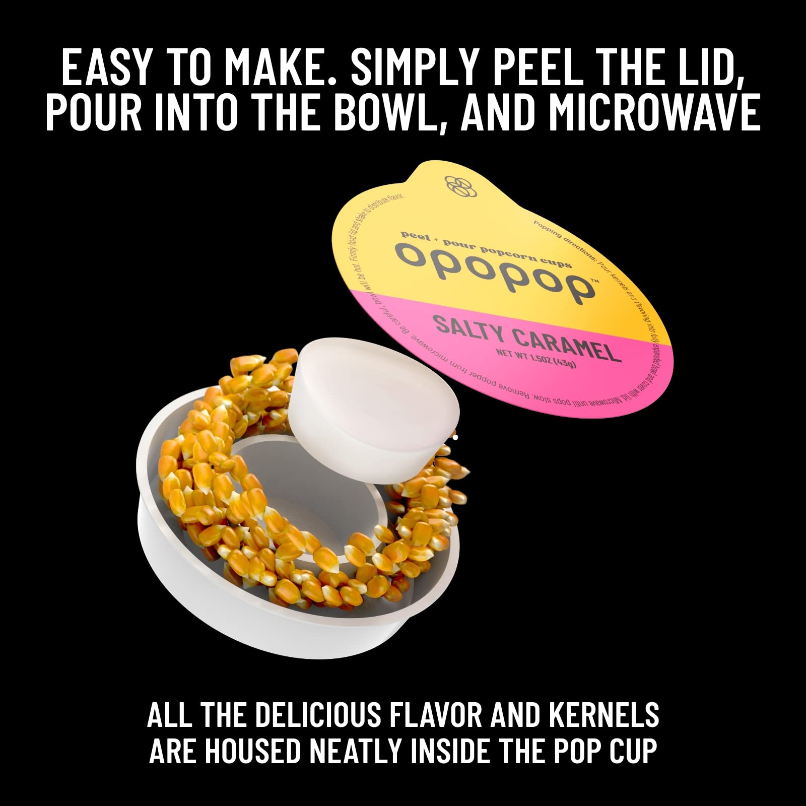 Opopop Gourmet Popcorn Gift Set - Variety 12-Pack Microwave Popcorn Kit, Collapsible Silicone Popcorn Popper, Gift Ready Packaging, Gluten Free Snacks