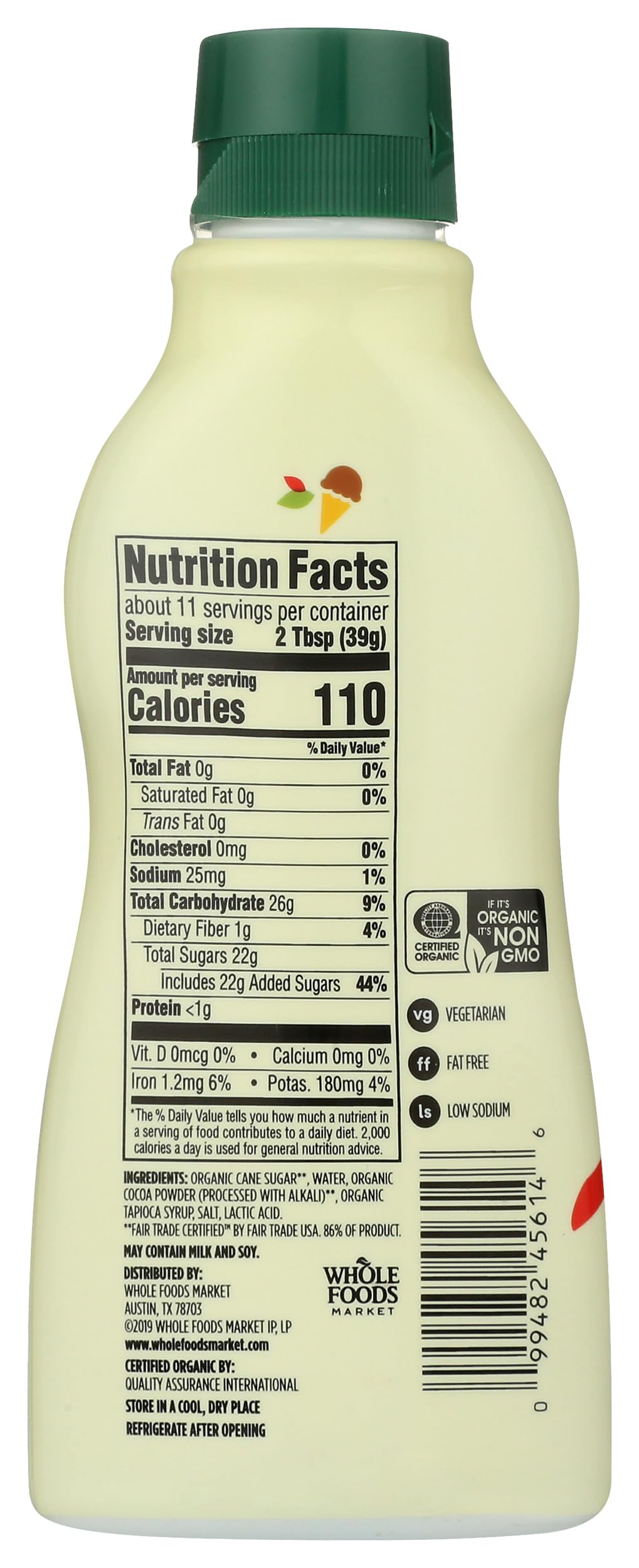 365 by Whole Foods Market, Organic Chocolate Syrup, 15.8 Ounce