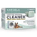Katziela Washing Machine Cleaner Tablets - 6 Pack (3-Month Supply) - Loosens Pet Hair & Eliminates Odors - Fragrance-Free Enzyme Formula - Safe