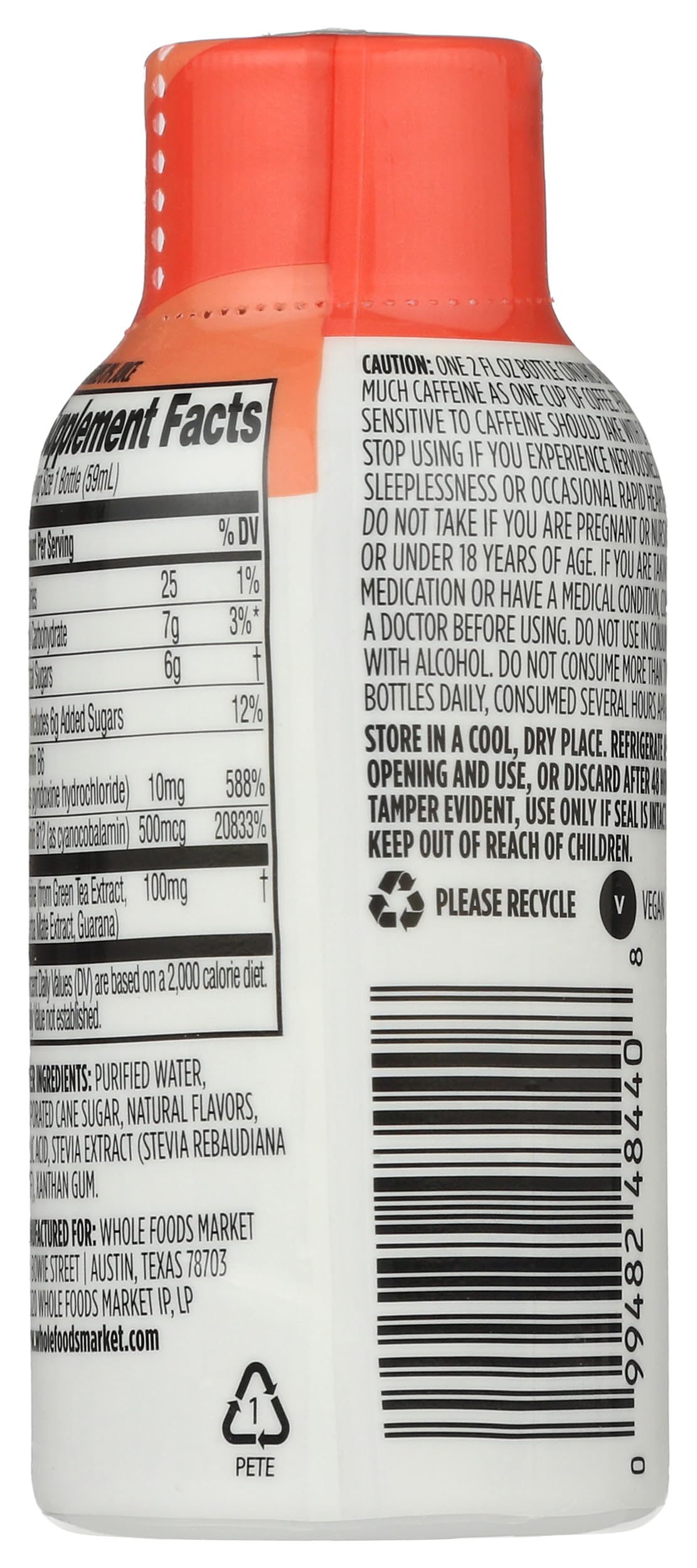 365 by Whole Foods Market Strawberry Watermelon Energy Shot, 2 FZ
