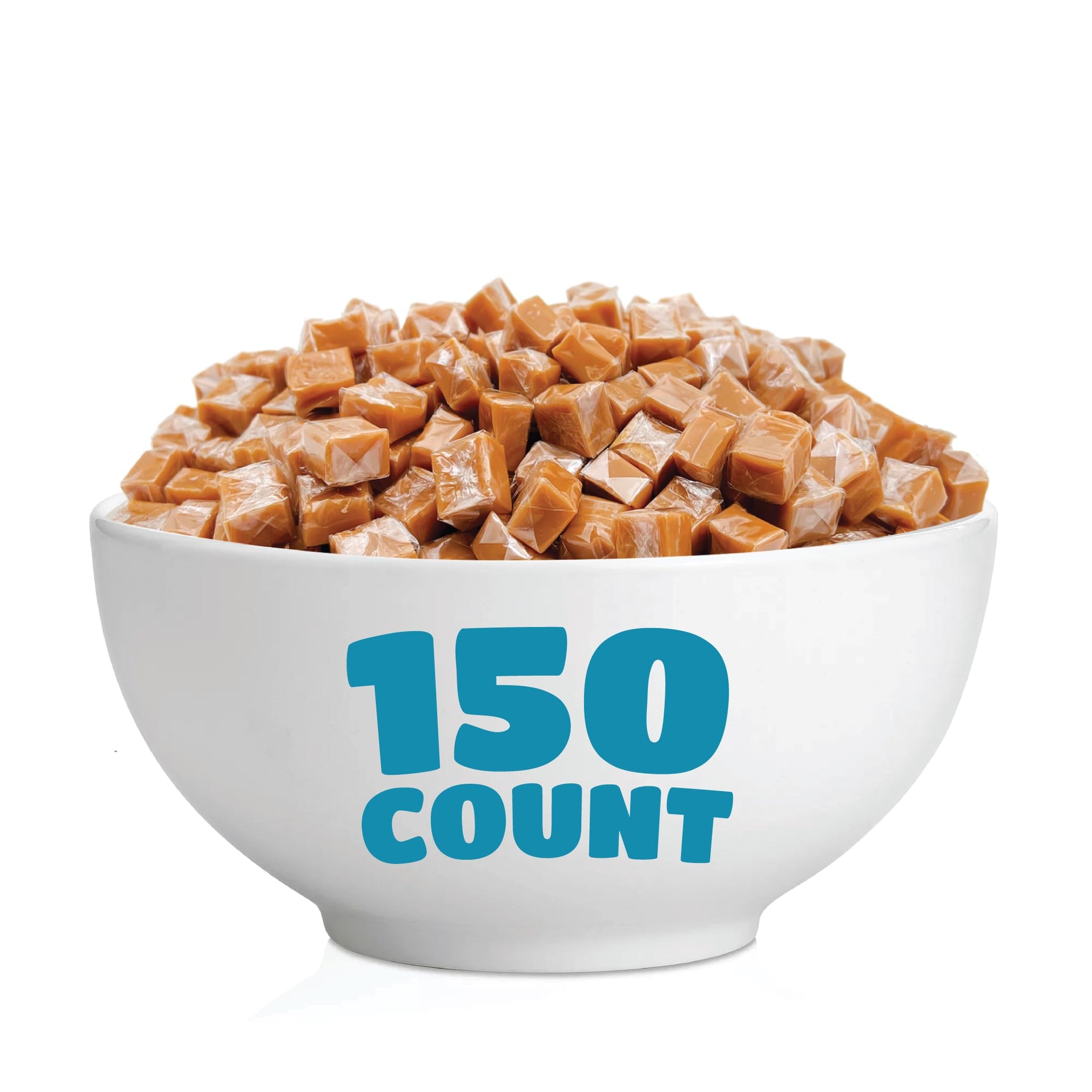 Sea Salt Caramel Cubes Candy 2 Pounds, Individually Wrapped, Bulk Pack (About 150 Count)