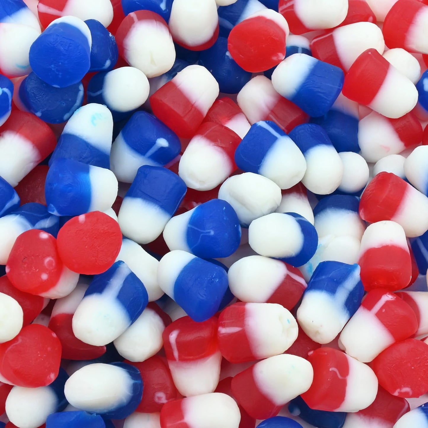 Candy Retailer JuJu Drops, Red White and Blue, 4th of July Theme, 1 Pound