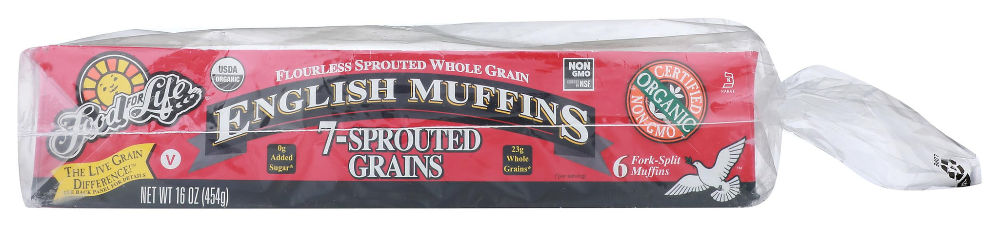 Food for Life Organic 7 Grain English Muffins, 16 OZ