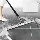 17.3?-60? Extendable Shower Squeegee with Long Handle - Metal Window Squeegee with Extension Pole for Shower Glass, Home High Window, Floors