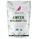 Aluna Well Organic Spearmint Tea - Supports Hormonal Balance and Wellness for Women, 4 Week Loose Leaf Herbal Tea, Caffeine-Free, 2 oz