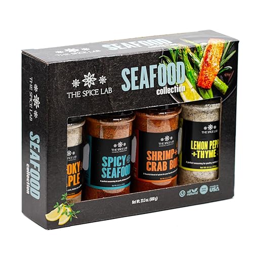 Seafood Seasoning Gift Set - Elevate Your Culinary Journey with Our Fish Seasoning - Explore the Spectacular Crab Seasoning & Combine With Smoky Maple