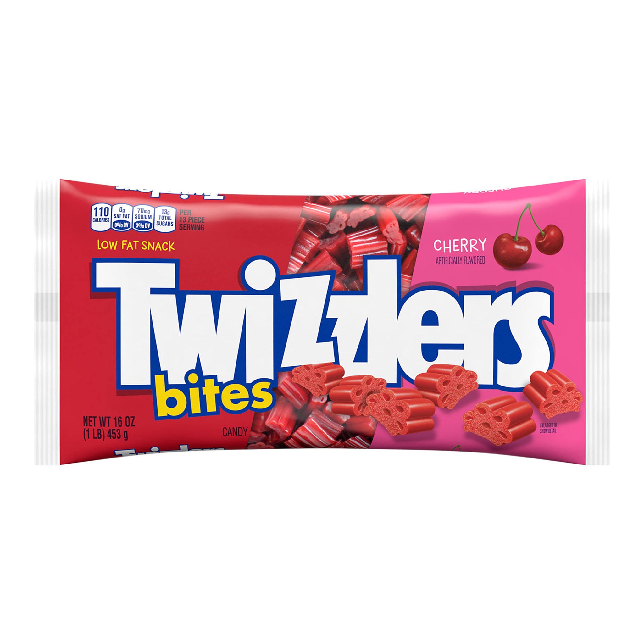 TWIZZLERS Bites Cherry Flavored Licorice Style, Chewy Candy Bag, 16 oz