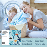 Laundry Detergent Sheets, Ebony Rose Scent - 100 Loads | 72-hour long lasting fragrance, Eco Friendly Sheets | Pre-Measured, Liquidless for Deep Clean