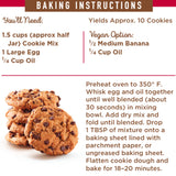 PB2 Pantry Chocolate Chip Cookie and Brownie Mix, Gluten Free, Non-GMO, 4g Protein Per Cookie, Vegan (2 Jars - 16 Oz Each)