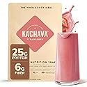 Ka’Chava All-In-One Nutrition Shake Blend, Strawberry, 15 Servings, 85+ Superfoods & Nutrients, Greens Plant-Based Powder Protein Drink, Digestive