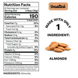 Spread The Love UNSALTED Almond Butter, 16 Ounce (All Natural, Vegan, Gluten-free, Creamy, No added salt, No added sugar, No palm fruit oil, Not