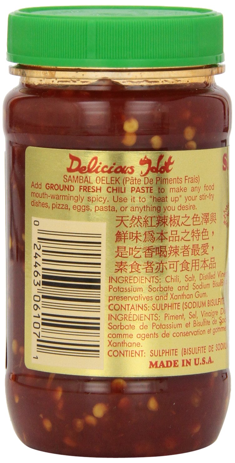 Huy Fong Sambal Oekel, 8-Ounce Jars (Pack of 24)