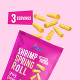 Jans Crispy Asian Snacks Bites, 5.29 oz Resealable Snack Bag (1-Pack, Spicy Shrimp Spring Roll)