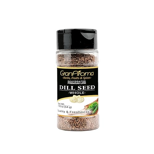 GranAroma Whole Dill Seeds, Bright Flavor, Pickling & Brining, Versatile Ingredient (2 Ounce)