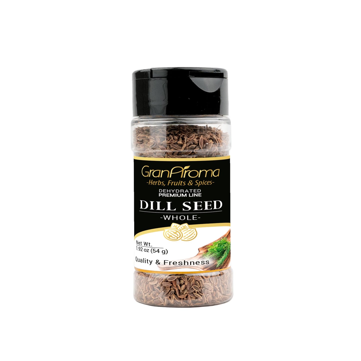 GranAroma Whole Dill Seeds, Bright Flavor, Pickling & Brining, Versatile Ingredient (2 Ounce)