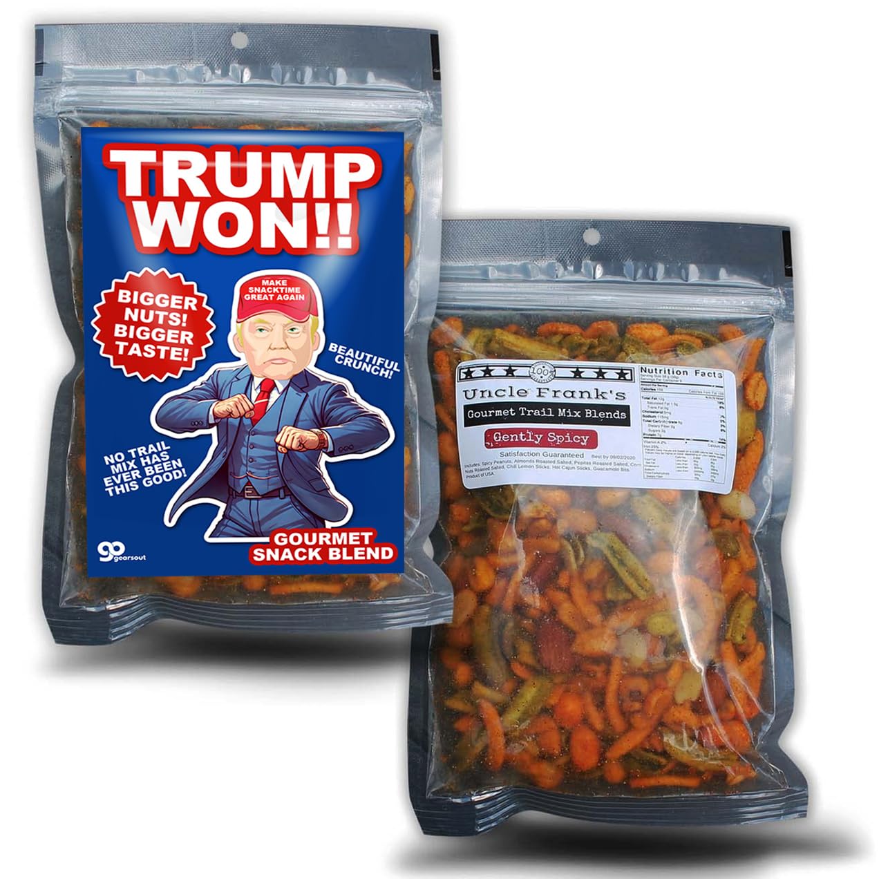 Trump Won - Gourmet Trail Mix Presidential Election 2024 - Trump Gifts Snack Basket Ideas for Republicans - Political Stocking Stuffer Presidential