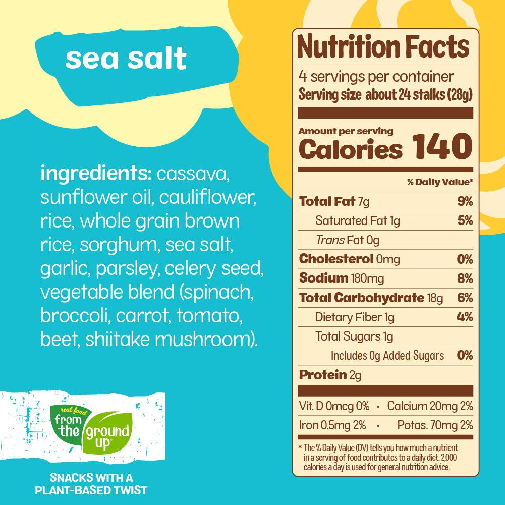 From the Ground up Sea Salt Cauliflower Stalks, 4 OZ