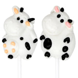 Zeesy Cow Candy Lollipops - 12 Individually Wrapped Cow Party Suckers - Farm Animal Party Favors fo Cow Birthday, Farm Birthday Party