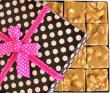 Gourmet Valentines Peanut Brittle Gift Box - by It's Delish | Mothers Day Gift | Handmade Old-Fashioned Style | Beautiful & Delicious Square Cut