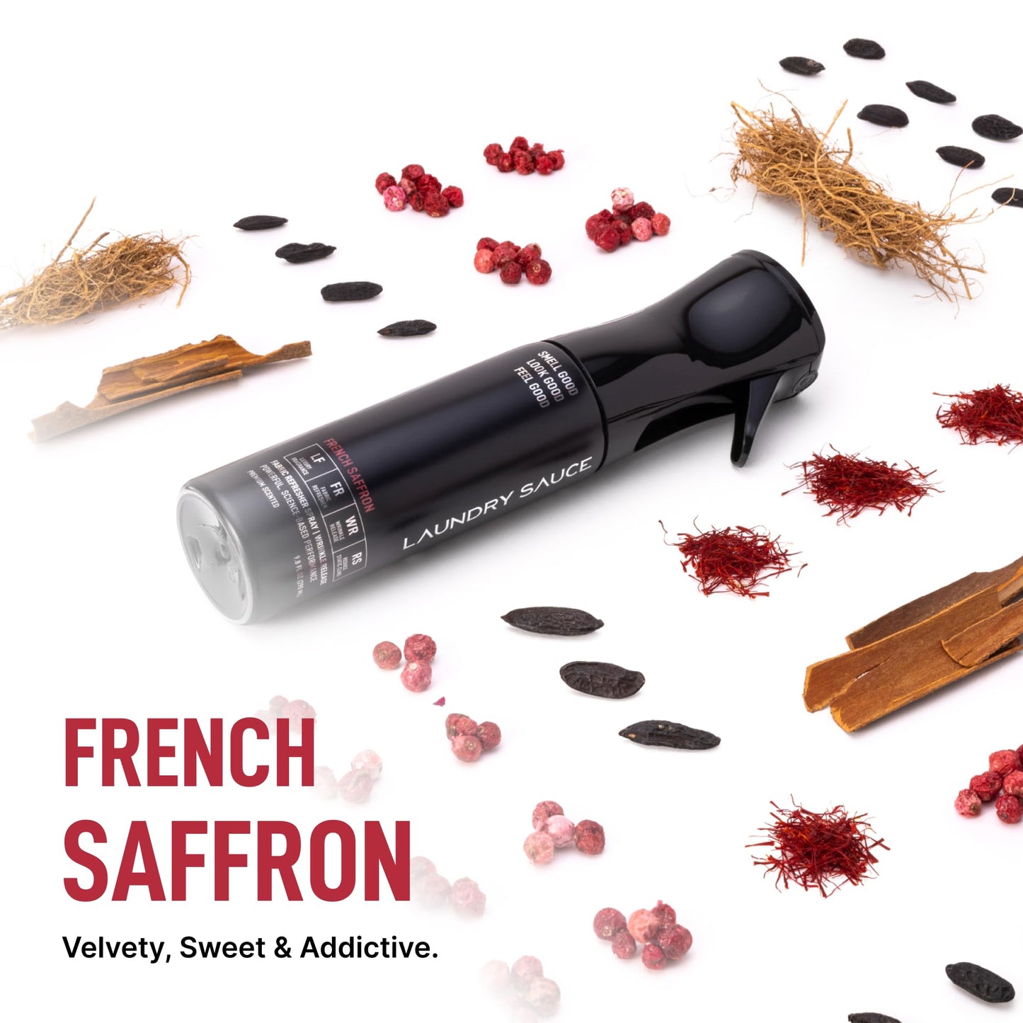 Laundry Sauce Fabric Refresher Spray French Saffron, Odor-Fighting Fabric Refresher, Fragrance and Laundry Scent, 9.8 fl oz