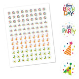 Big Dot of Happiness Cheerful Happy Birthday - Colorful Party Round Candy Sticker Favors - Labels Fit Chocolate Candy (1 Sheet of 108)
