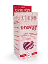 Perk Energy Drink Mix (White Chocolate Peppermint Pretzel) 10 Stick Packs - Caffeinated Healthy Coffee Alternative with Protein, 100mg of Caffeine