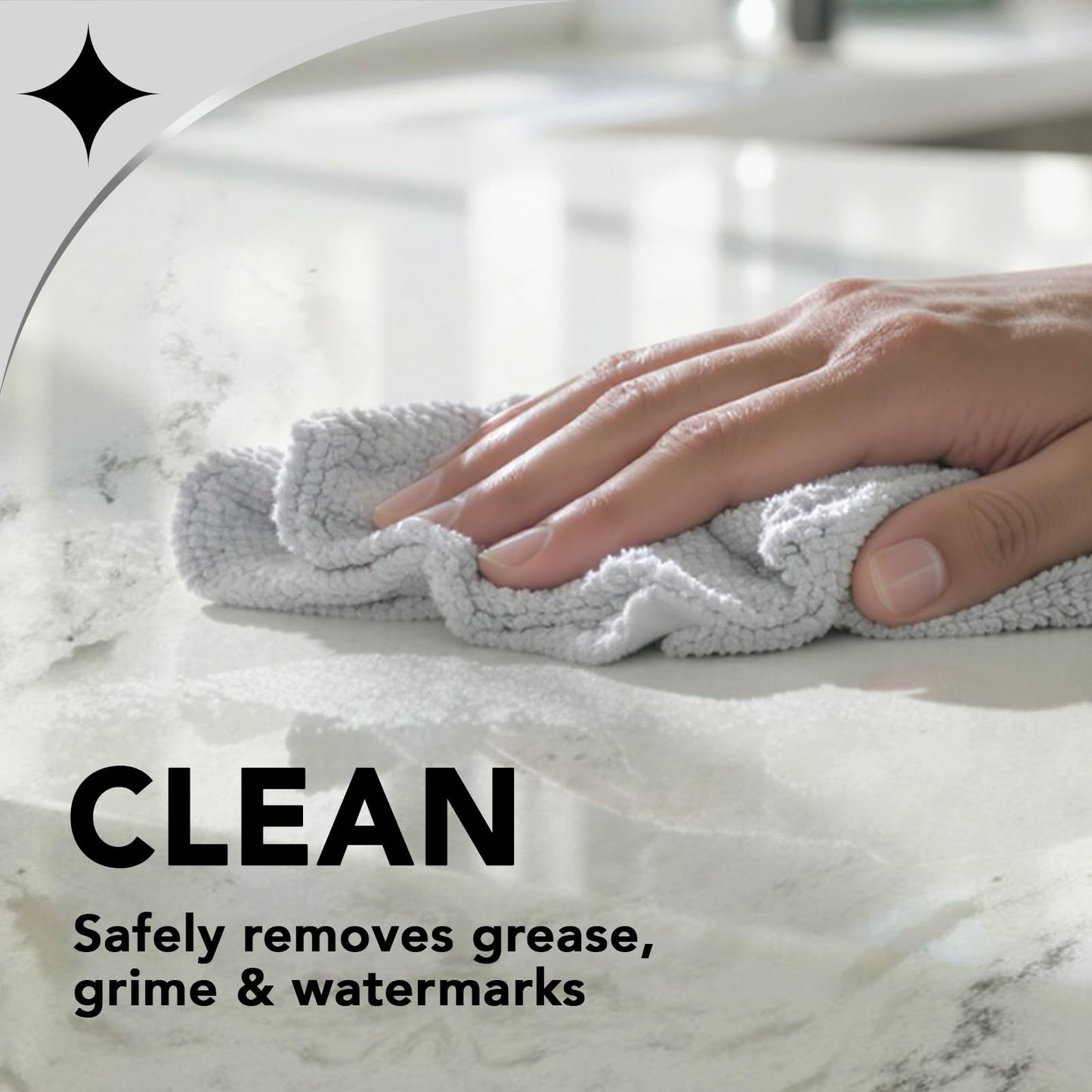 Weiman Quartz Countertop Cleaner and Polish (2 Pack w/Micro Towel) Clean and Shine Your Quartz Countertops Islands and Stone Surfaces with Ultra