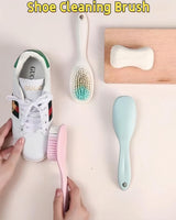 2 Pack Soft Bristle Cleaning Scrub Brush Laundry Brush Scrubber Brush for Clothes, Carpet and Fabric Stain Removal, Scrubbing Brush with Ergonomic