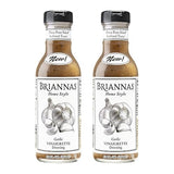 BRIANNAS - Home Style Garlic Vinaigrette Dressing - Fine Salad Dressing made with Premium Ingredients - Gluten Free, Vegan, & Kosher Dressing - 12 oz