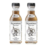 BRIANNAS - Home Style Garlic Vinaigrette Dressing - Fine Salad Dressing made with Premium Ingredients - Gluten Free, Vegan, & Kosher Dressing - 12 oz