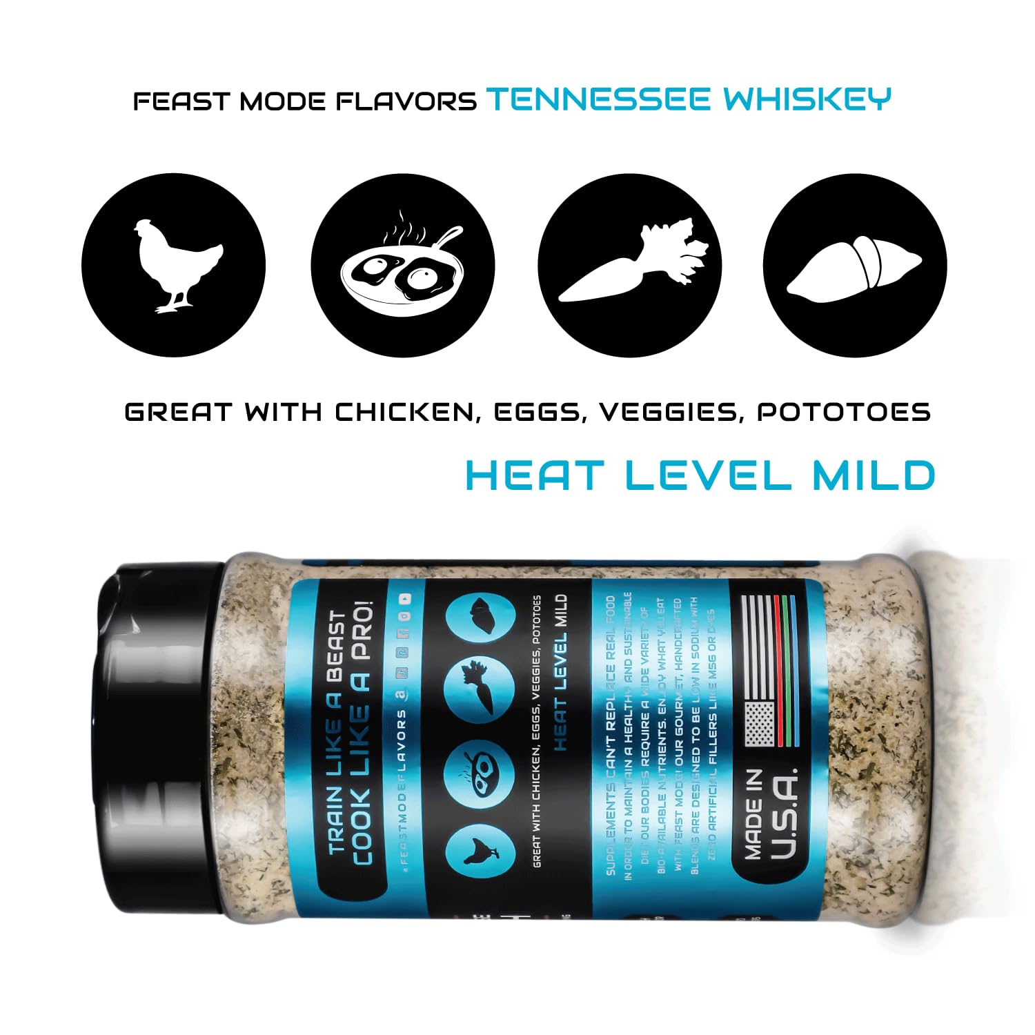 Farmhouse Ranch Seasoning | Feast Mode Flavors 10oz Master Edition | Low Sodium | Low Calorie | Zero Artificial Fillers Binders or Dyes | Natural Meal